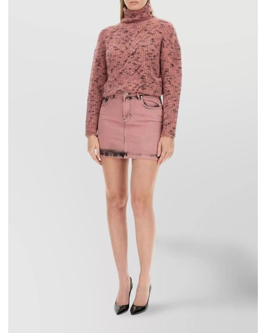 Moschino Pink Turtleneck Jumper