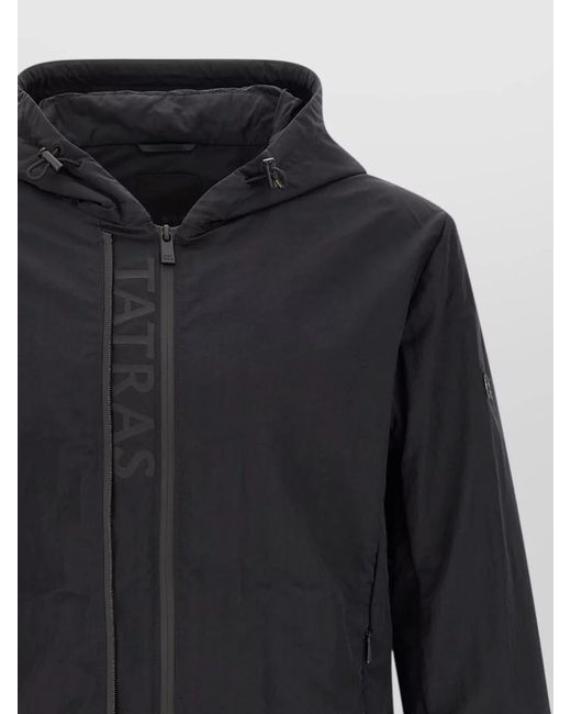 Tatras Blue Audee Hooded Jacket Elasticated Cuffs Pockets for men