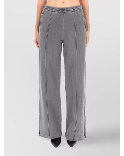 Our Legacy Gray Cotton Wide-Leg Trousers