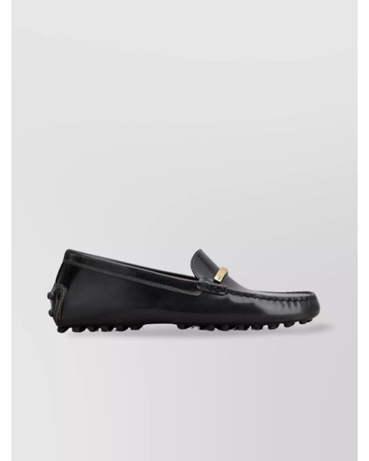 Tod's Black Patent Leather Gommino Loafers