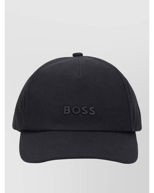 Boss Blue Cotton Baseball Cap for men