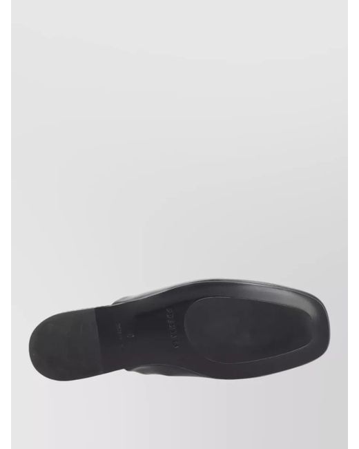 Premiata Gray Leather Flat Sole Open Back Square Toe for men