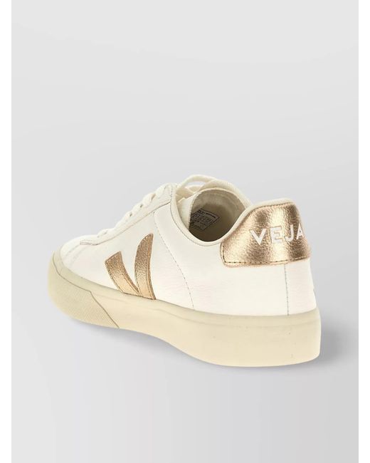 Veja Natural Leather Low-Top Sneakers