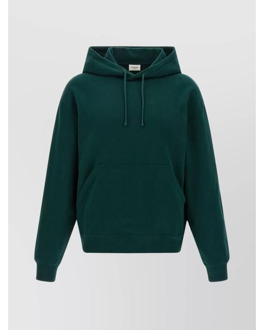 Saint Laurent Green Cotton Hoodie for men