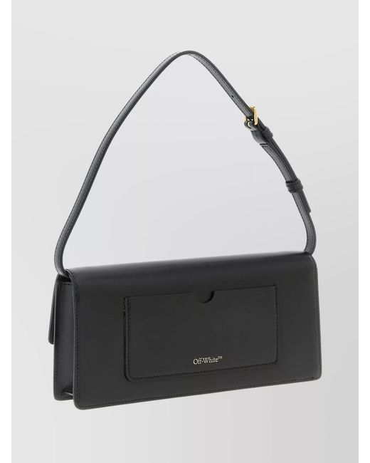 Off-White c/o Virgil Abloh Black Rectangular Shoulder Bag Adjustable Strap