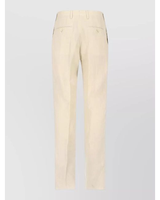 Lardini Natural Tailored Suit Double Breasted Notch Lapel for men