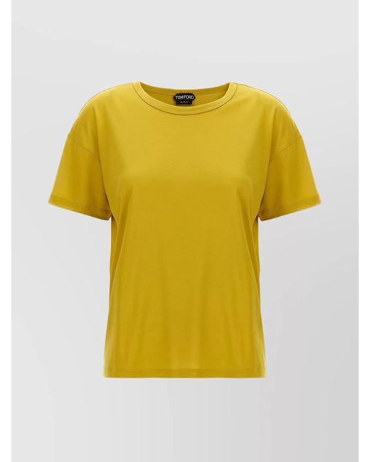 Tom Ford Yellow Silk T-Shirt