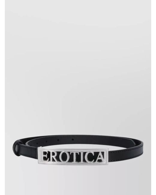 Dondup White Slim Belt Adjustable Size Smooth Finish