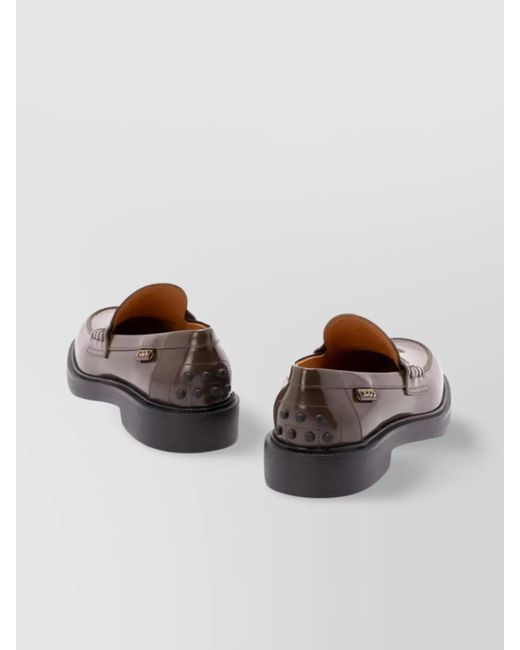 Tod's Brown Leather Penny Loafers
