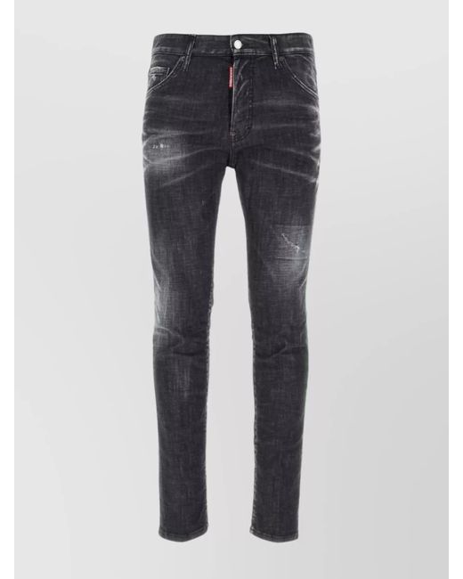 DSquared² Blue Cool Guy Jeans With Faded And Distressed Style for men