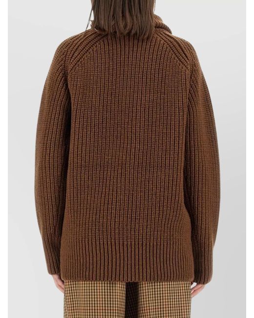 Dries Van Noten Brown Regular-Fit Jumper
