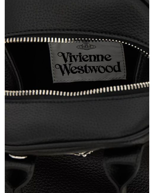 Vivienne Westwood Black Yasmine Small Tote Bag Adjustable Strap