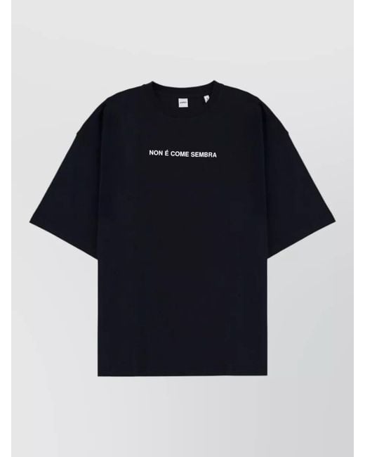Aspesi Blue Cotton Printed T-Shirt