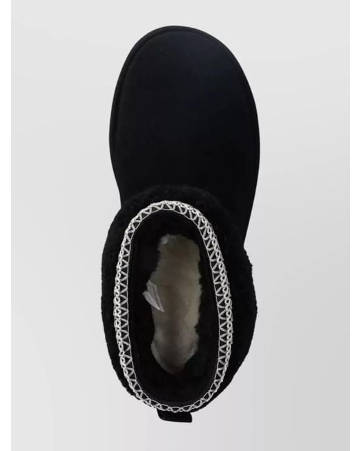 Ugg Black Leather Ankle Boots