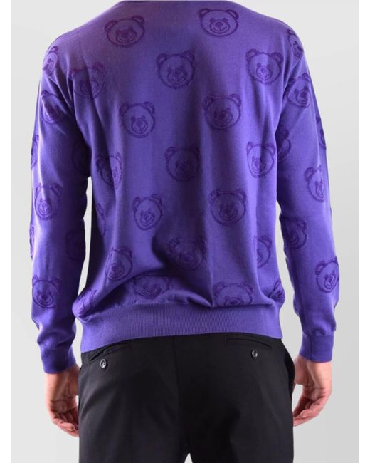 Moschino Purple Jumper for men