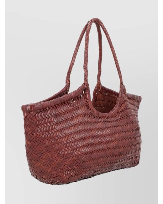 Dragon Diffusion Pink Nantucket Big Leather Shoulder Bag
