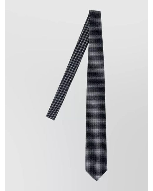 Brioni Blue Silk Jacquard Tie for men
