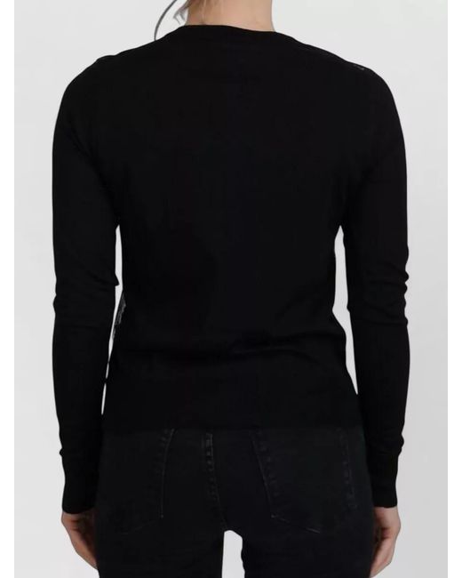 Dolce & Gabbana Black Silk Floral Lace Button Cardigan
