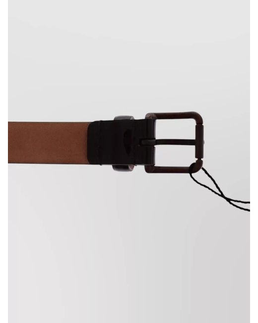 Dolce & Gabbana Gray Leather Logo Belt