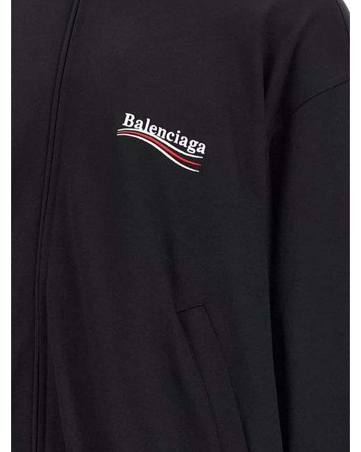 Balenciaga Blue Zip-Up Blouson Jacket for men