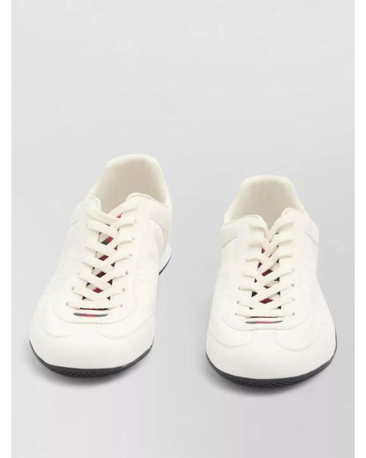 Gucci Natural Leather Low-Top Sneakers for men