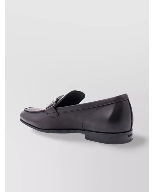 Tod's Gray Leather Loafers for men