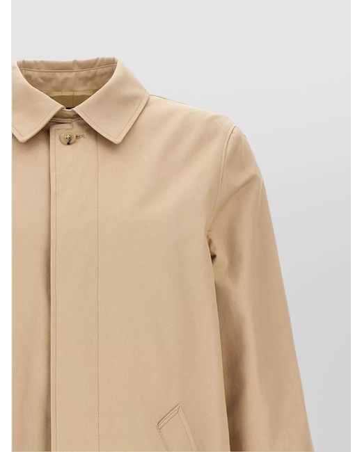 A.P.C. Natural Mac Ville Single Breasted Trench Coat for men