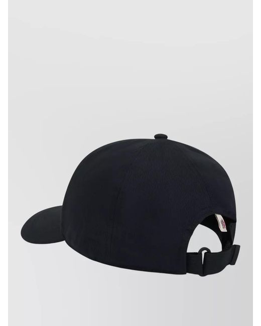 Moncler Blue Cotton Logo Cap Casual Sporty Style