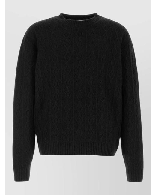 The Row Black Nanni Cashmere Crew Neck Knit Sweater for men