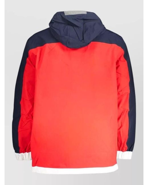 Tommy Hilfiger Red Colorblock Puffer Jacket for men