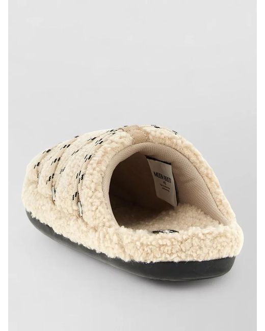 Moon Boot Natural Teddy Slippers