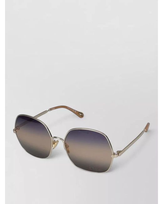 Chloé Multicolor Sunglasses Ch0282S 002 Metal Frame Design