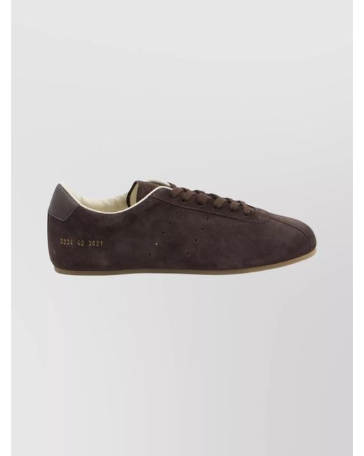 Common Projects Brown Suede Leather Low-Top Sneakers for men