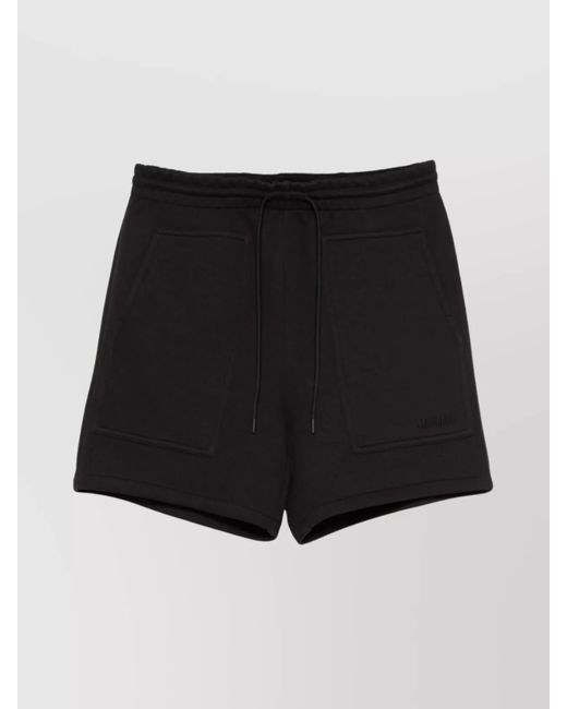 Mackage Black Bermuda Shorts Featuring Logo And Drawstring Waistband for men