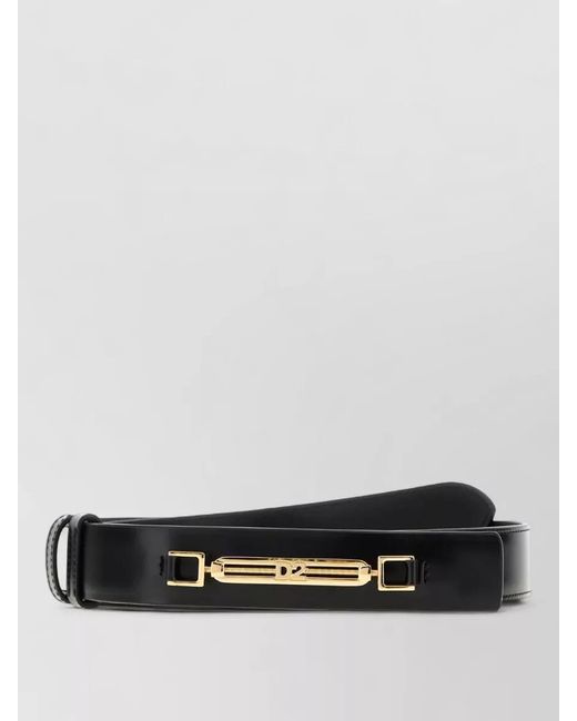 DSquared² White Leather Belt