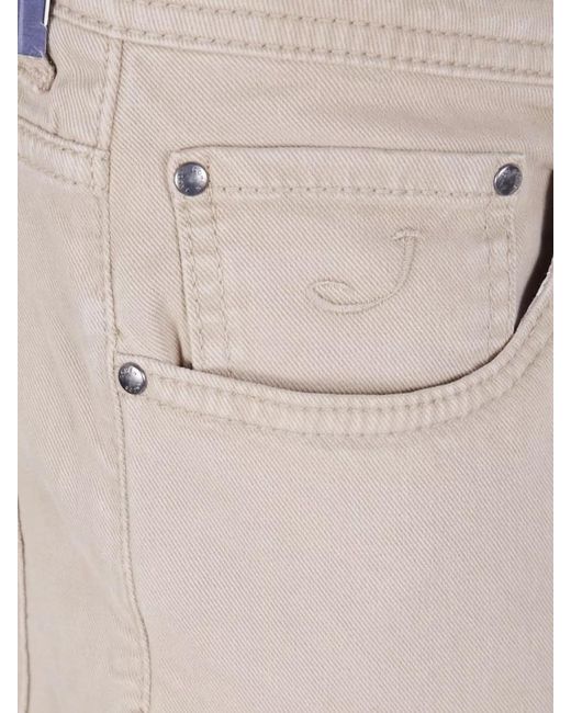 Jacob Cohen Natural Slim-Fit Straight-Leg Trousers for men