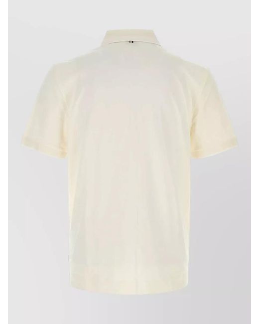 Boss White Piqué Polo Shirt for men