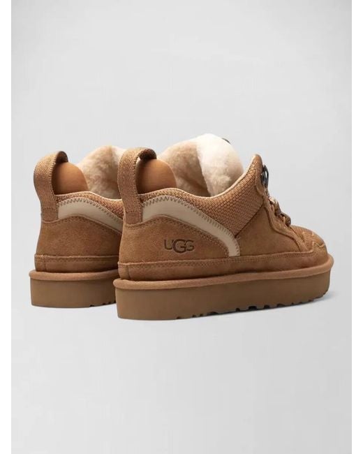 Ugg Brown Ankle Sneakers Pull Tab Rubber Sole