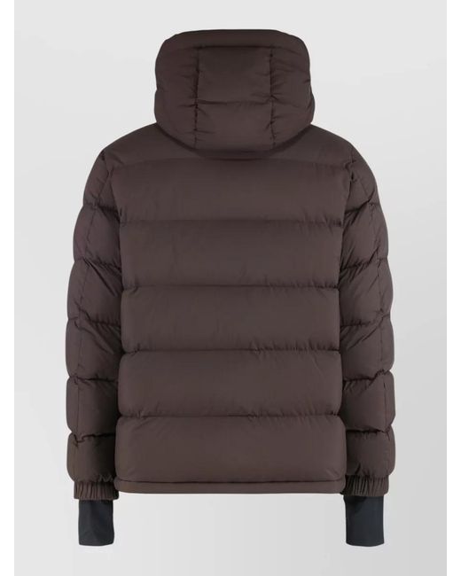 Moncler Brown Ski Jacket Isorno With Hood for men