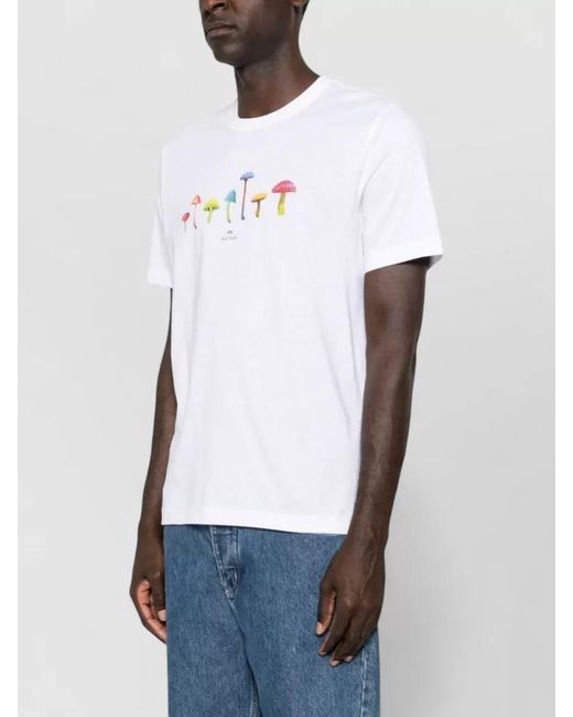 Paul Smith White Cotton T-Shirt for men