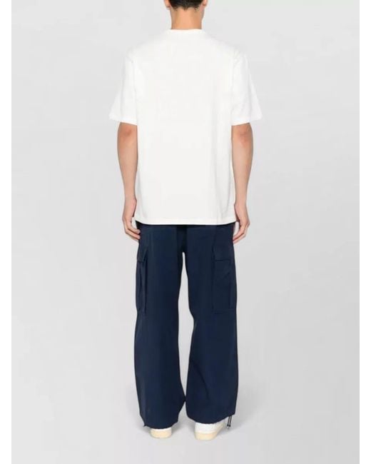 KENZO White Logo Crew Neck Graphic Print T Shirt for men