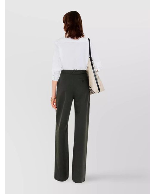 Burberry White Cotton Poplin Shirt With Check Pattern Detail