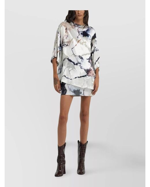 Roberto Cavalli Gray Blouse