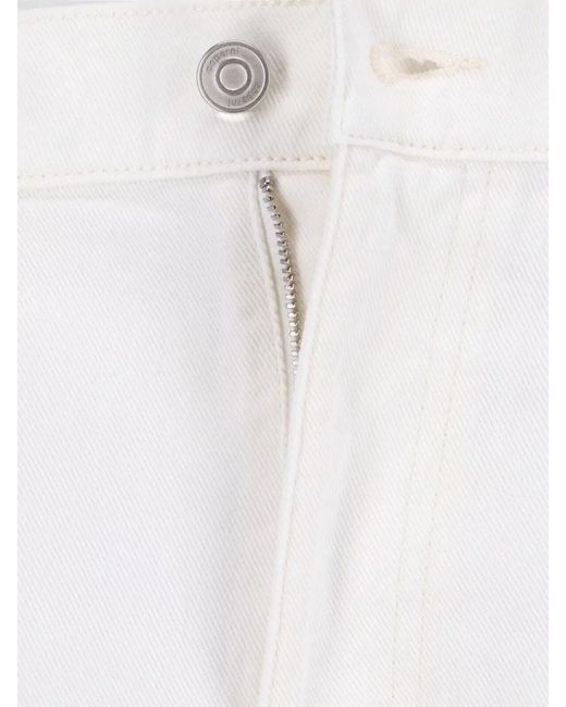 Coperni White Denim Straight-Leg Trousers