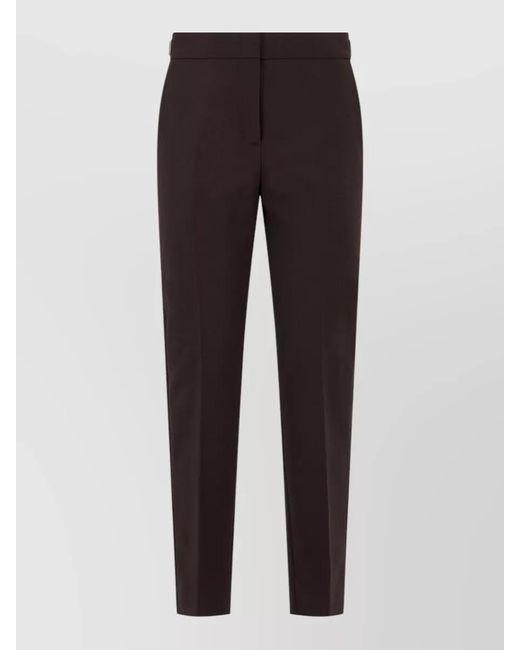 Max Mara Multicolor Slim Tailored Trousers Pleated Front Belt