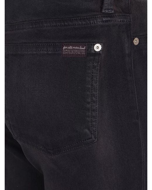 7 For All Mankind Blue High Waist Bootcut Denim Dark Wash