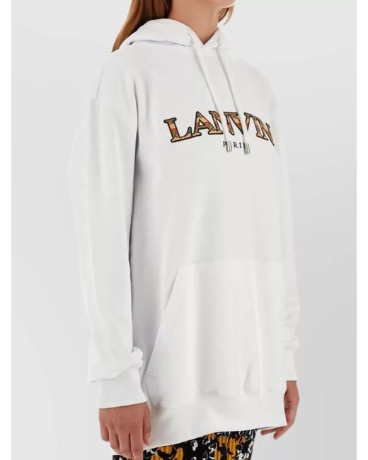 Lanvin White Cotton Hoodie