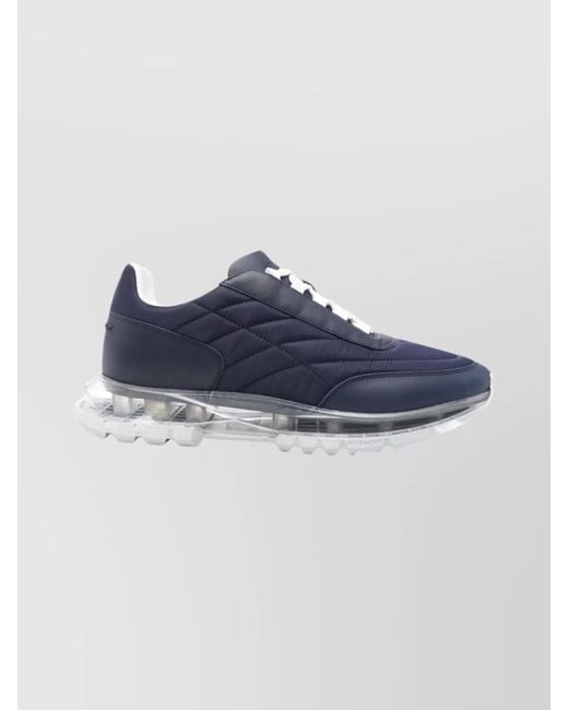 Givenchy Blue Low Top Sneakers Featuring Quilted Design for men