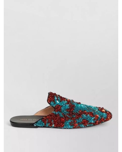 Dries Van Noten Multicolor Loafers Cotton Upper Flat Sole Round Toe for men