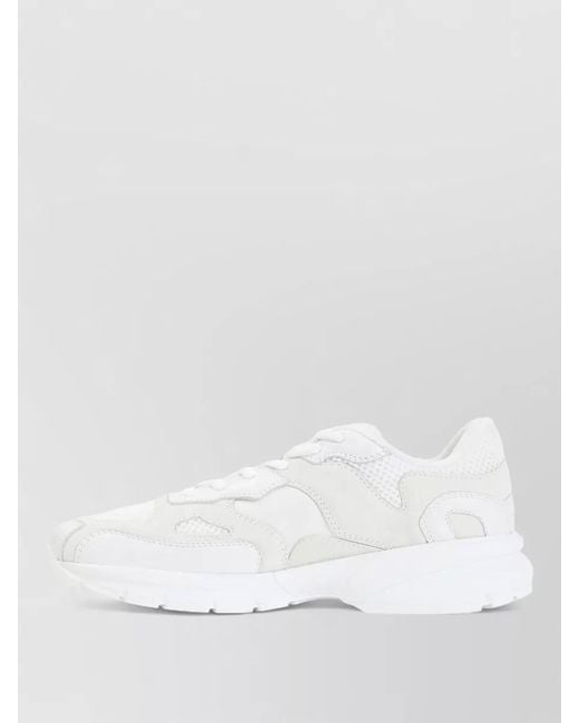Céline White Leather Low-Top Sneakers